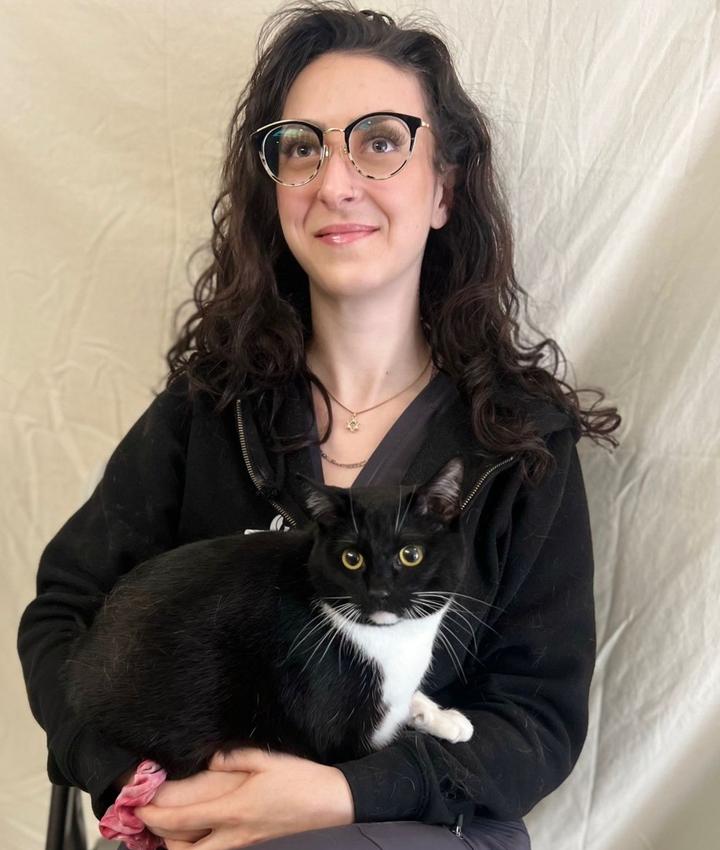 Portrait of Ari & Miss Kitty